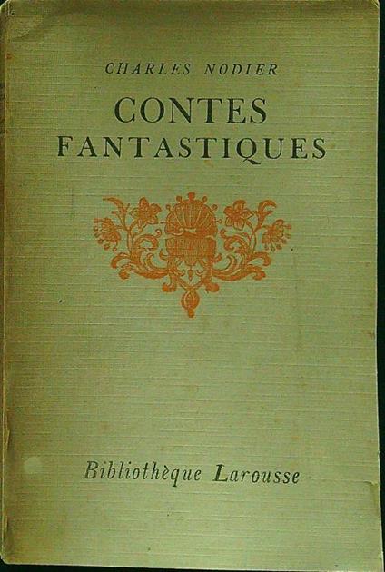 Contes fantastiques - Charles Nodier - copertina