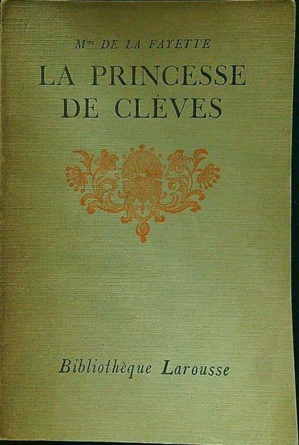 La princesse de cleves - La Fayette - copertina