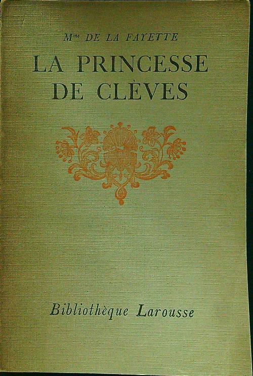 La princesse de cleves - La Fayette - copertina
