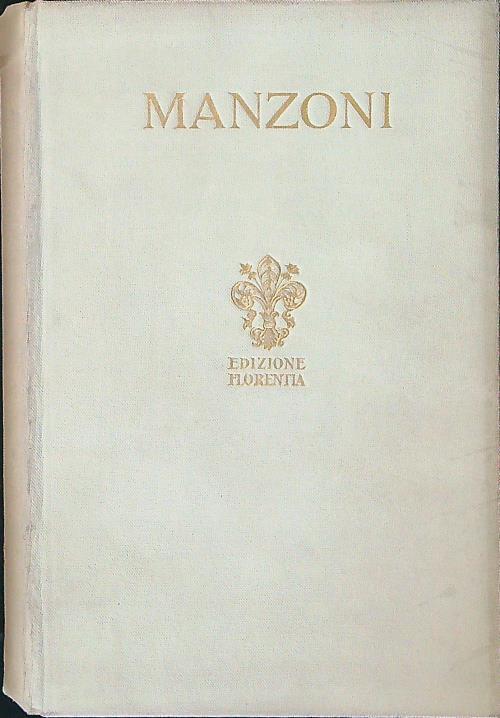 Prose vol. I - Alessandro Manzoni - copertina