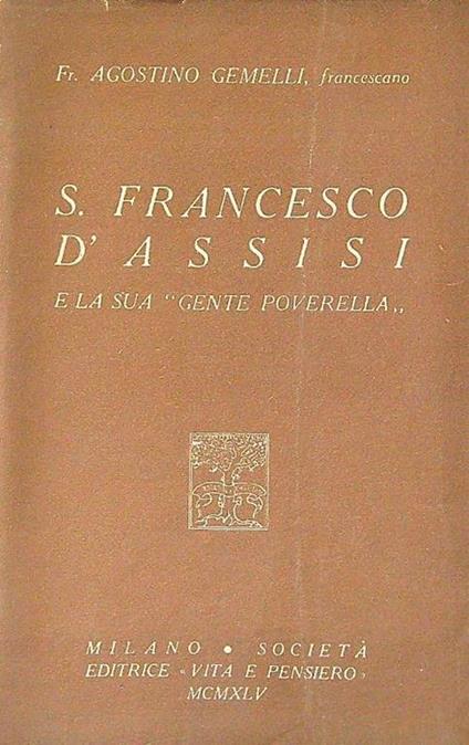 S. Francesco d'Assisi - Agostino Gemelli - copertina