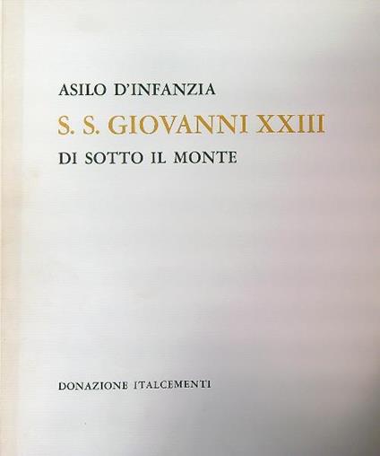 Asilo d'infanzia SS Giovanni XXIII di sotto il Monte - copertina
