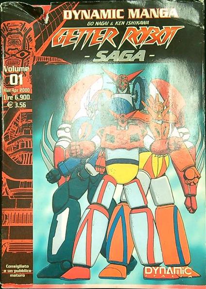 Getter Robot 01/mar-apr 2000 - Go Nagai - copertina