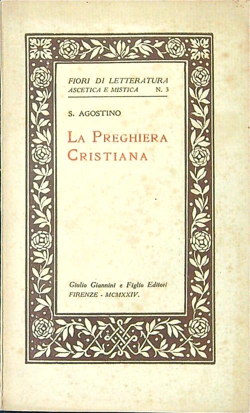 preghiera cristiana