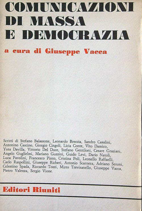 Comunicazione di massa e democrazia