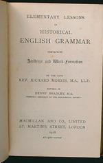 Elementary Lessons in Historical English Grammar