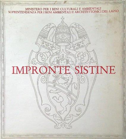 Impronte Sistine - copertina