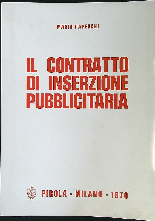 contratto di inserzione pubblicitaria