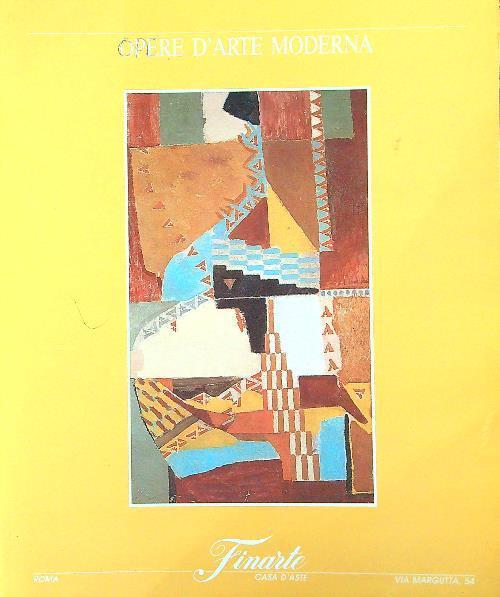 Asta 618 - Opere d'arte contemporanea Roma 24725 novembre 1987 Finarte - copertina