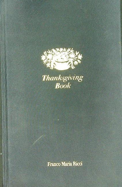 Thanksgiving book - copertina