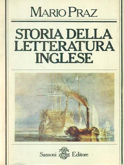 Storia della letteratura inglese - Mario Praz - copertina