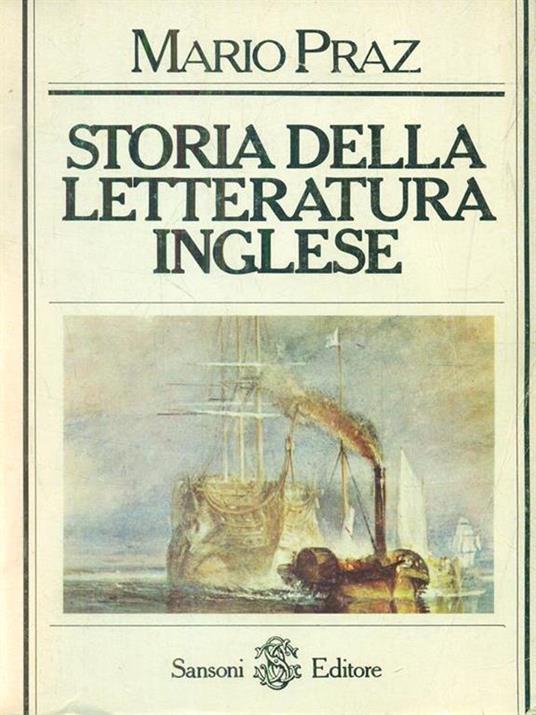 Storia della letteratura inglese - Mario Praz - copertina