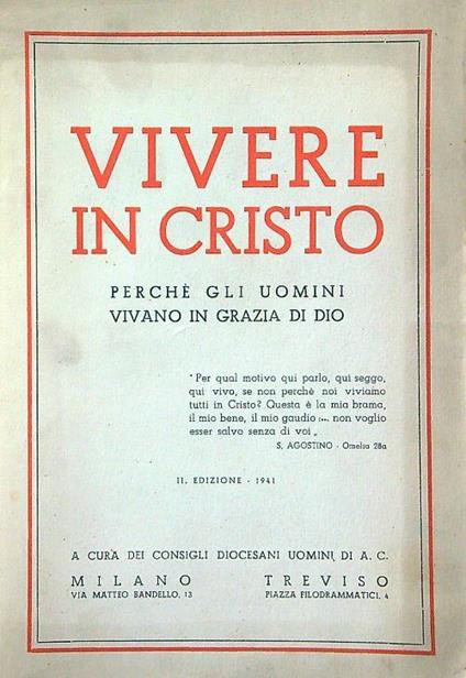 Vivere in Cristo - copertina