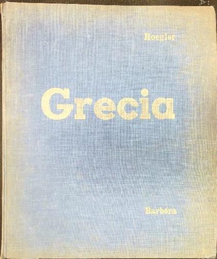 Grecia - R.G. Hoegler - copertina