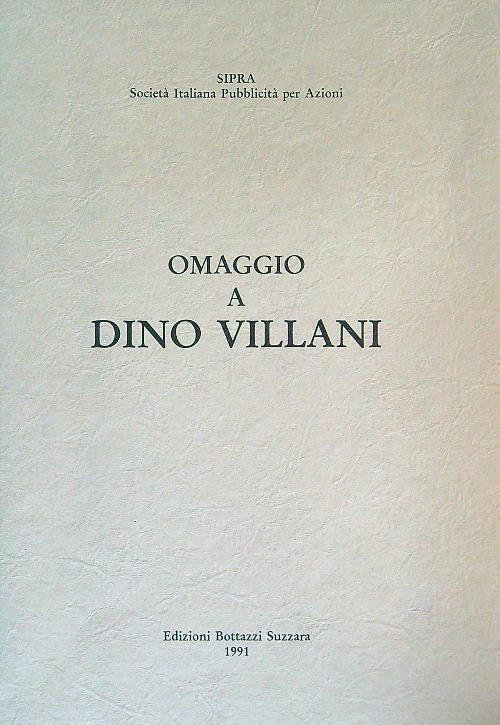 Omaggio a Dino Villani - copertina