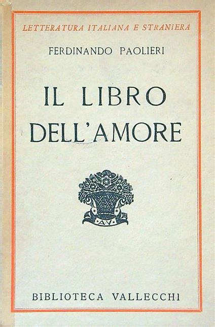 libro dell'amore - Ferdinando Paolieri - copertina