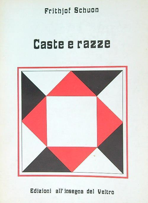 Caste e razze - Frithjof Schuon - copertina