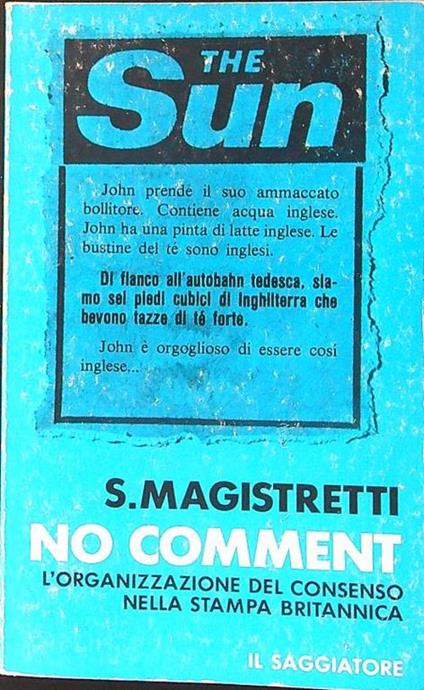 No comment - Stefano Magistretti - copertina