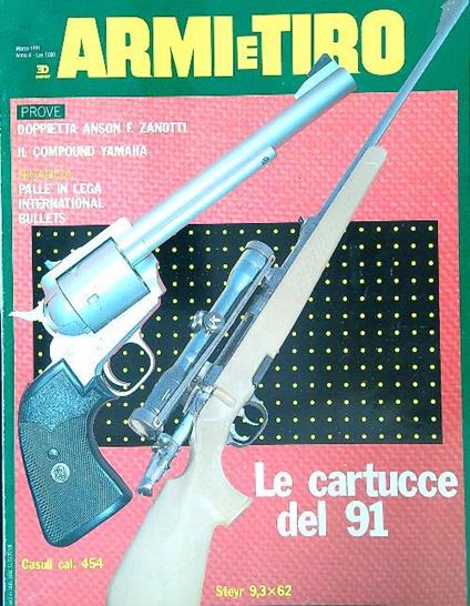 Armi e tiro n. 3 Marzo 1991 - copertina