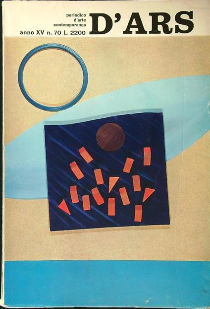 D'Ars n. 70/1974 - copertina