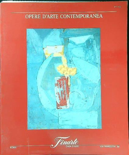 Asta 756 opere d'arte contemporanea 30 ottobre 1990 - copertina