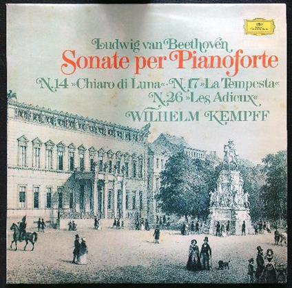 Sonate per pianoforte vinile - Kempff - copertina