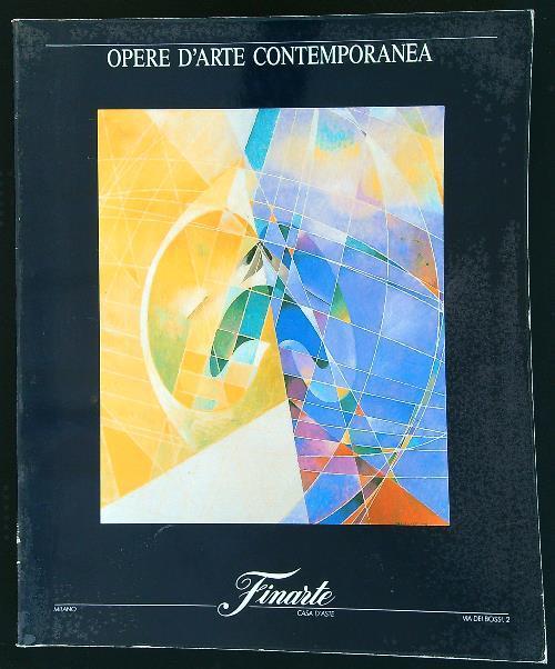 Asta 705 opere d'arte contemporanea 7 novembre 1989 - copertina