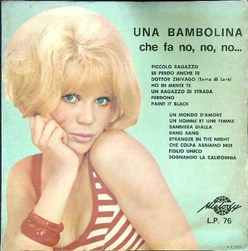 Une bambolina che fa no, no, no... vinile - copertina