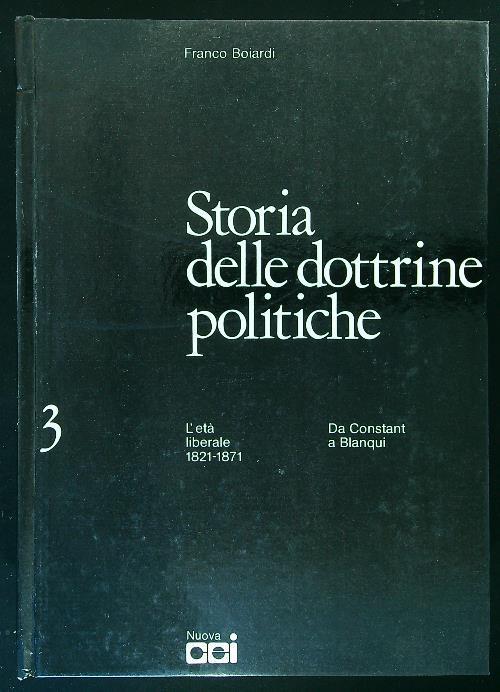 Storia delle dottrine politiche vol. III - Franco Boiardi - copertina