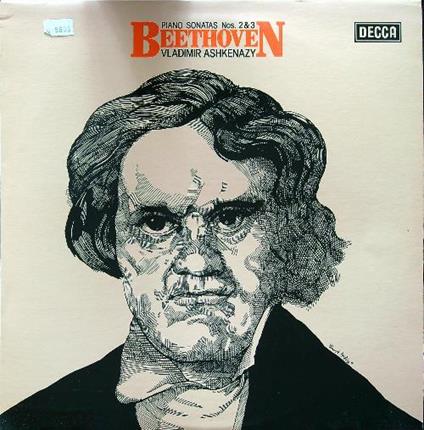 Beethoven piano sonatas No.2-3 vinile - Ashkenazy - copertina
