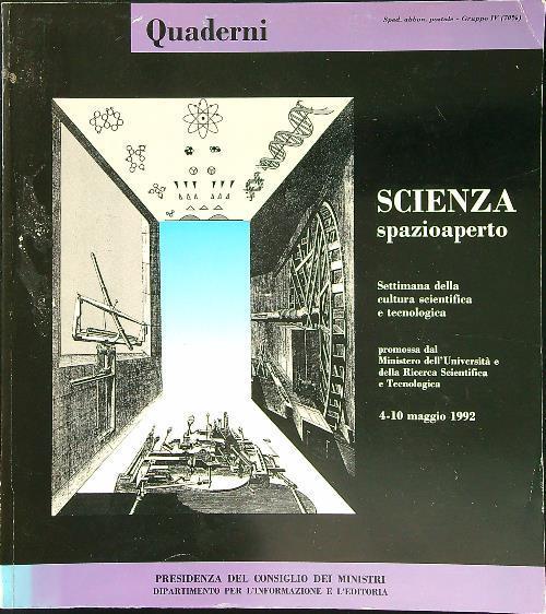 Scienza Spazioaperto 4-10 maggio 1992 - copertina