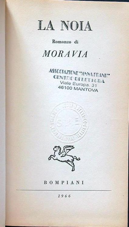 La noia - Enrico Berti - copertina