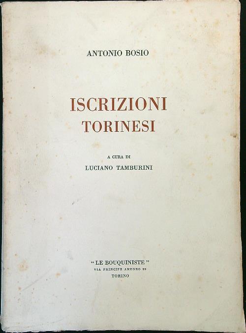 Iscrizioni torinesi