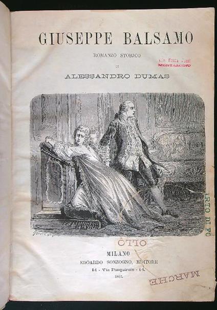 Giuseppe Balsamo - Alexandre Dumas - copertina