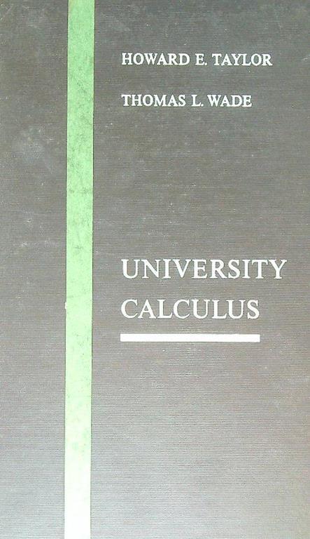 University calculus - Howard Taylor - copertina