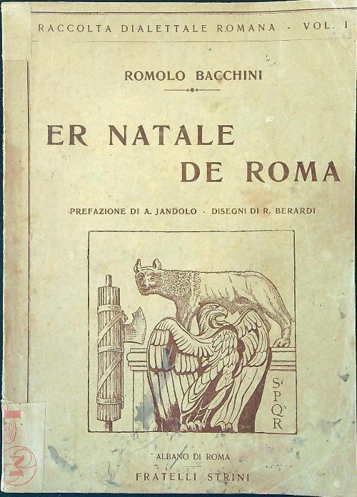 Er Natale de Roma - Romolo Bacchini - copertina