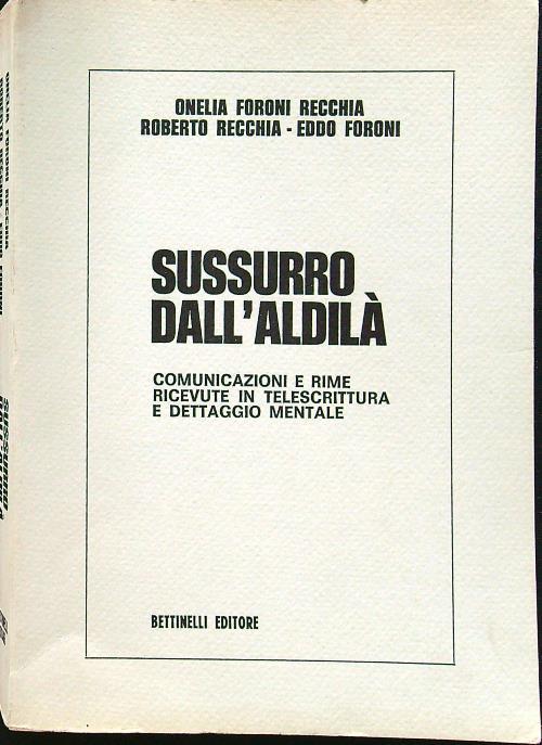 Sussurro dall'aldilà