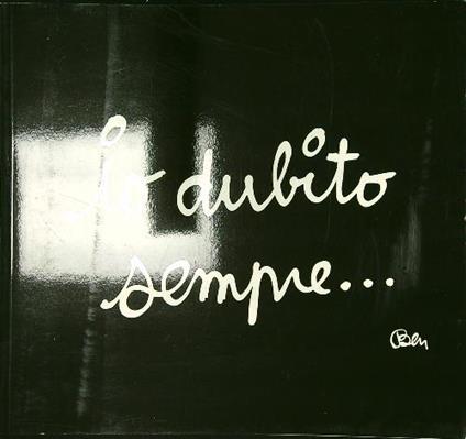 Ben Vautier io dubito sempre - copertina