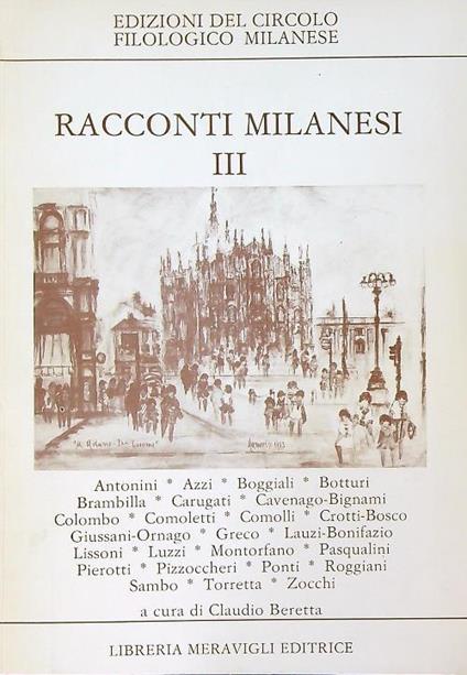 Racconti milanesi III - copertina