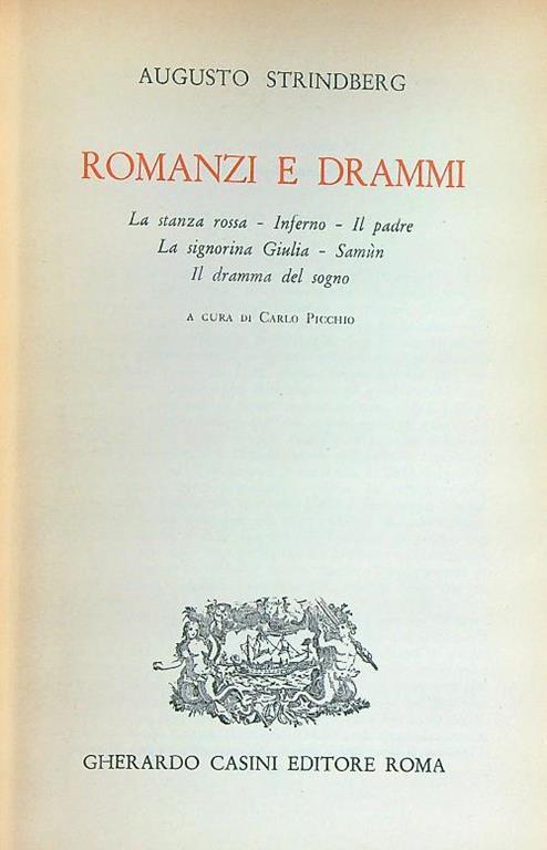 Romanzi e drammi - August Strindberg - copertina