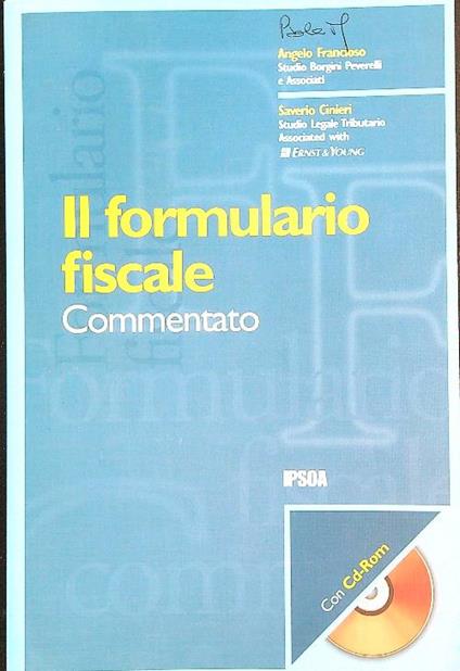 Il formulario fiscale commentato - copertina