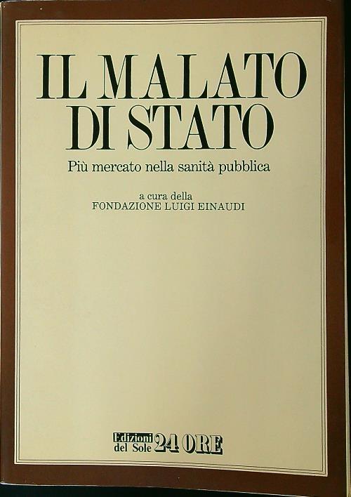 Il malato di Stato - copertina