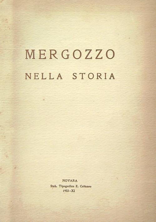 Mergozzo nella storia - copertina