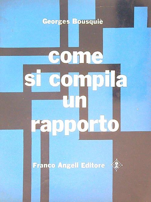 Come si compila un rapporto