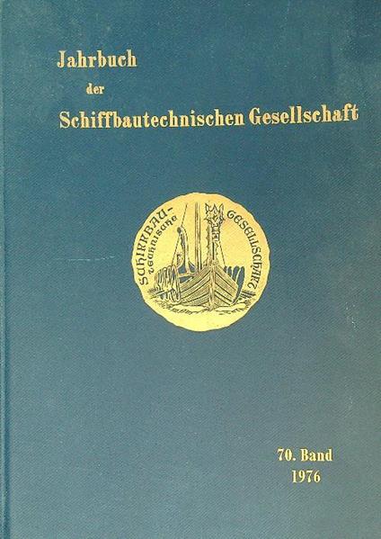 Jahrbuch der Schiffbautechnischen Gesellschaft 70. band 1976 - copertina
