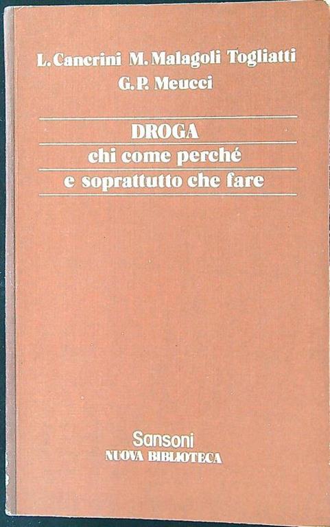 Droga chi come perché e soprattutto che fare - copertina