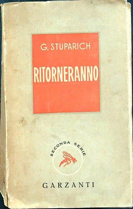 Ritorneranno - G. Stuparich - copertina