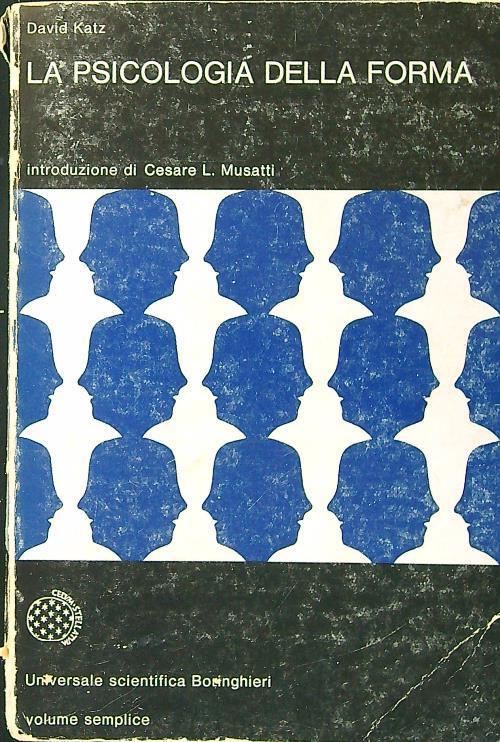 La psicologia della forma - D. Katz - copertina