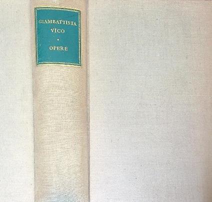 Opere - Giambattista Vico - copertina