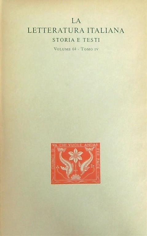 Narratori dell'Ottocento e del primo Novecento. Tomo IV - Aldo Borlenghi - copertina